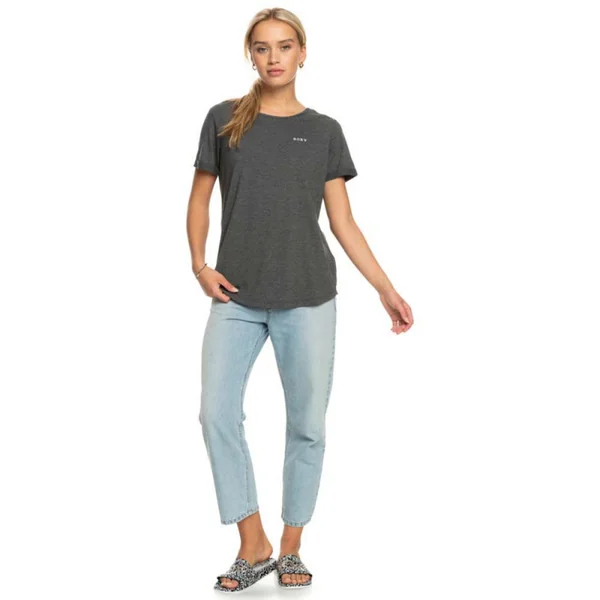 T-SHIRT ROXY DREAMING WAVE MANCHES COURTES GRIS