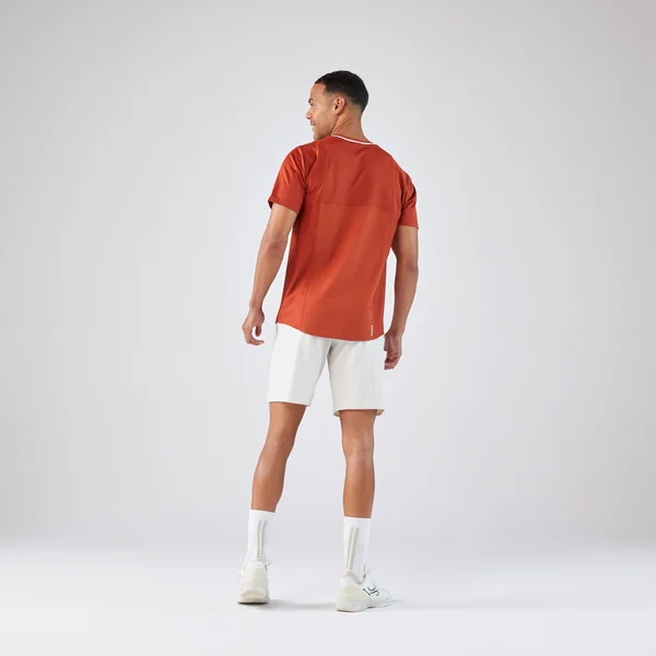 T-shirt tennis manches courtes homme - Kuikma DRY marron Gaël Monfils