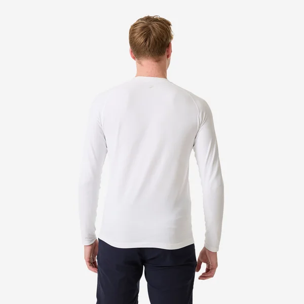 T-shirt voile anti-uv manches longues sailing 500 homme, blanc