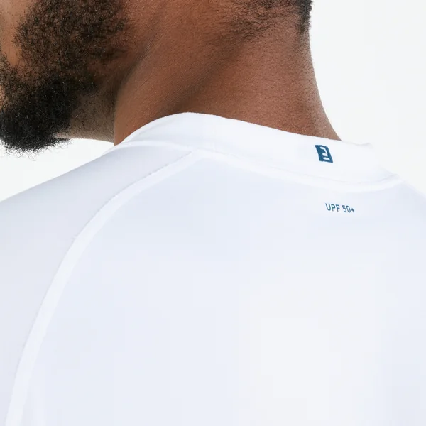 T-shirt voile anti-uv manches longues sailing 500 homme, blanc