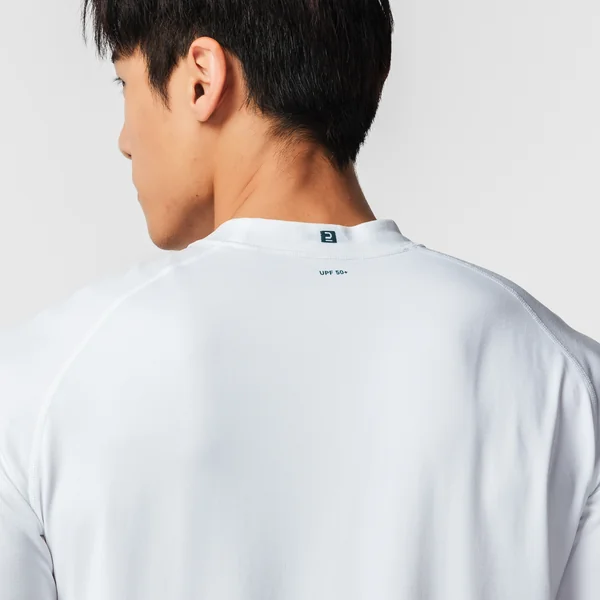 T-shirt voile anti-uv manches longues sailing 500 homme, blanc