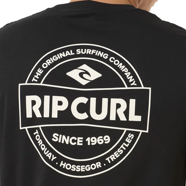 T-shity manches courtes rip curl staple noir
