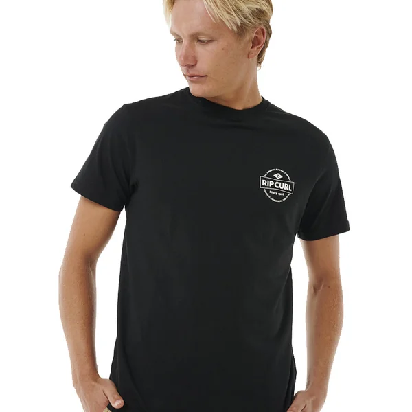 T-shity manches courtes rip curl staple noir