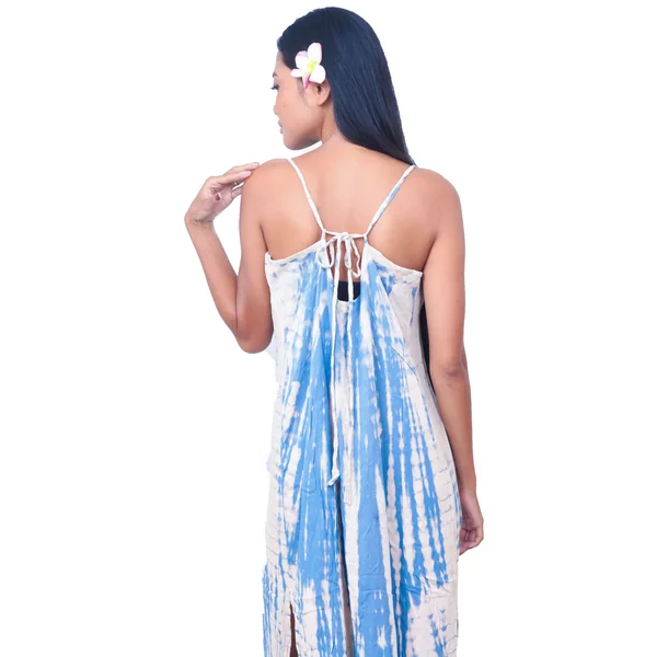 Tunique de plage Tie Dye bleu