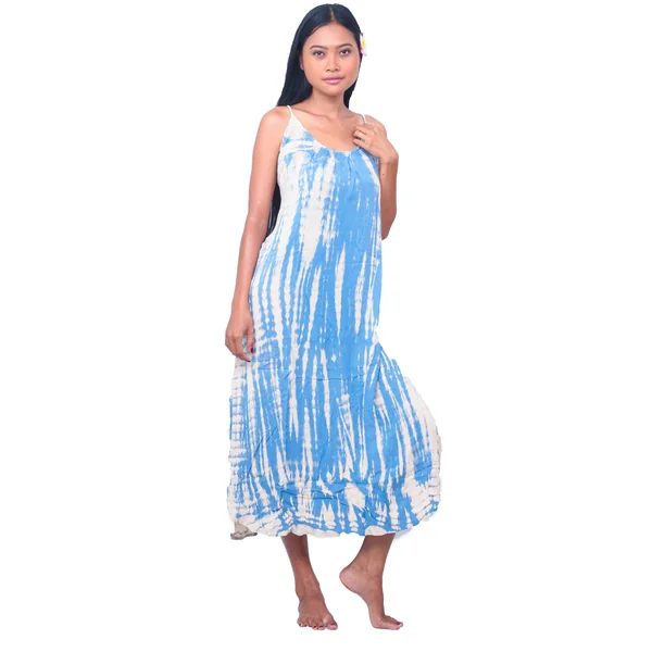 Tunique de plage Tie Dye bleu