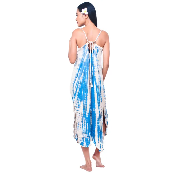 Tunique de plage Tie Dye bleu