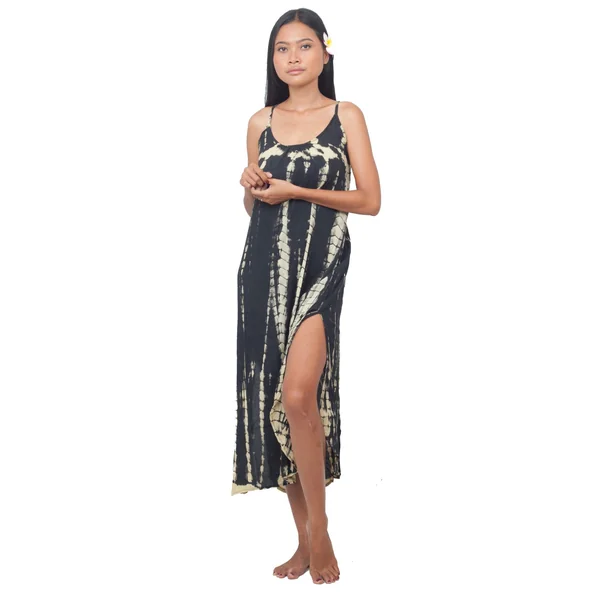 Tunique de plage Tie Dye noir