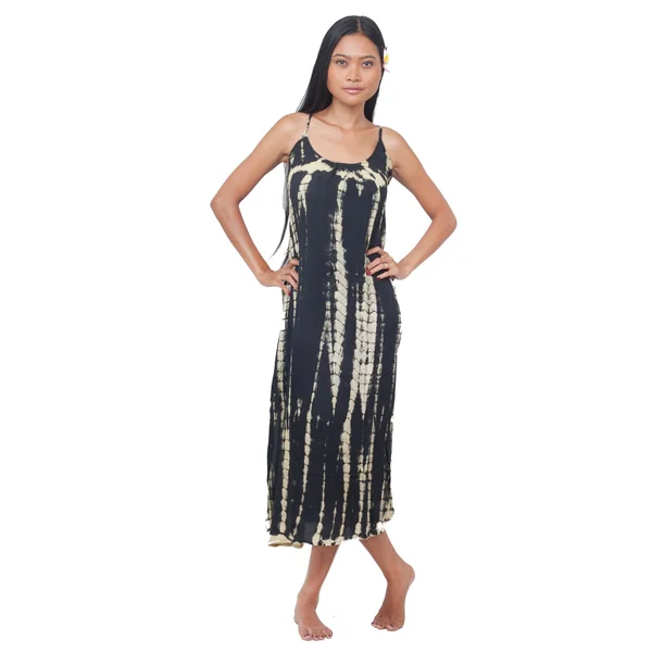 Tunique de plage Tie Dye noir