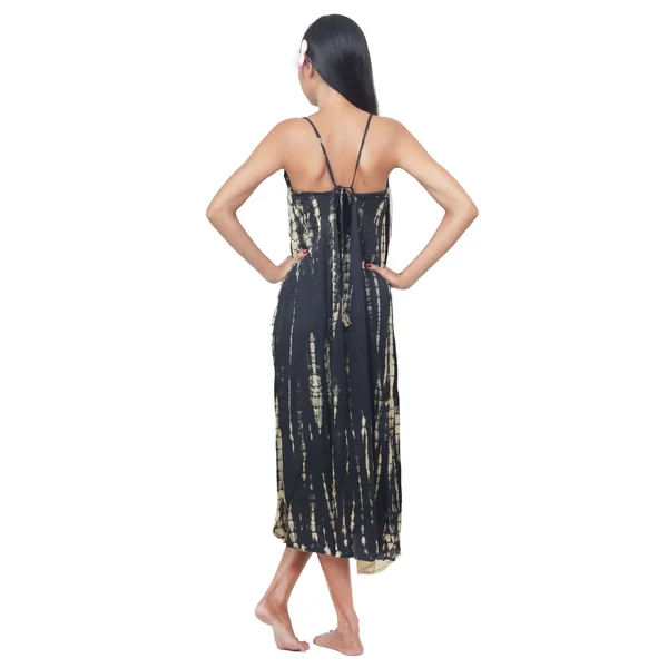 Tunique de plage Tie Dye noir