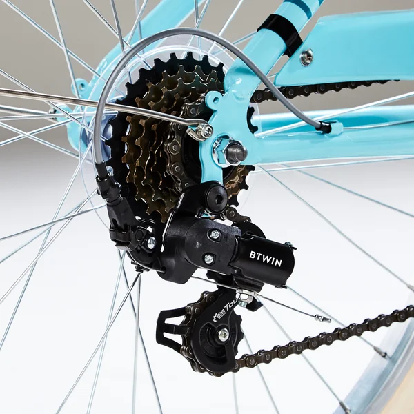 VELO VILLE ENFANT ELOPS 500 24 POUCES 9-12 ANS - Bleu