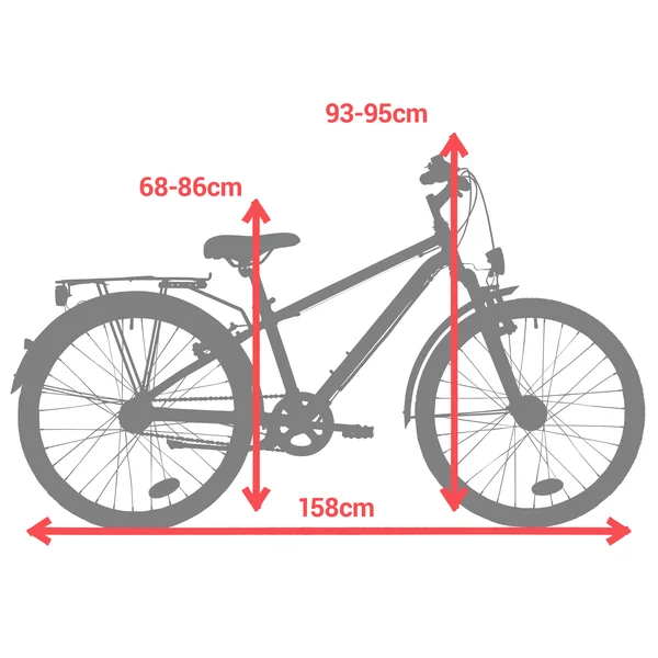 Velo ville enfant hoprider 900 9-12 ans