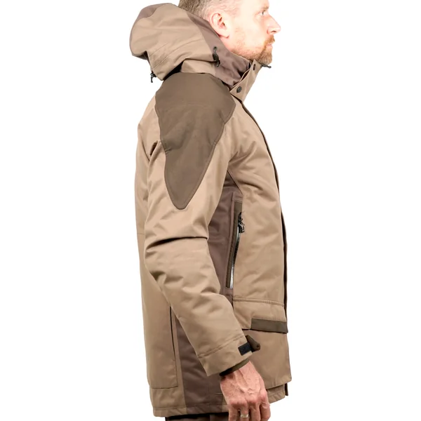 VESTE CHASSE IMPERMÉABLE CHAUDE SILENCIEUSE MARRON 520
