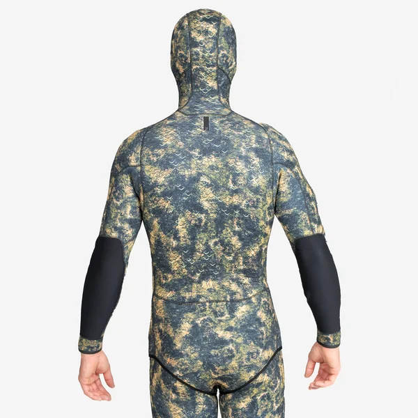 Veste chasse sous-marine homme néoprène 5mm - spf 900+ camouflage