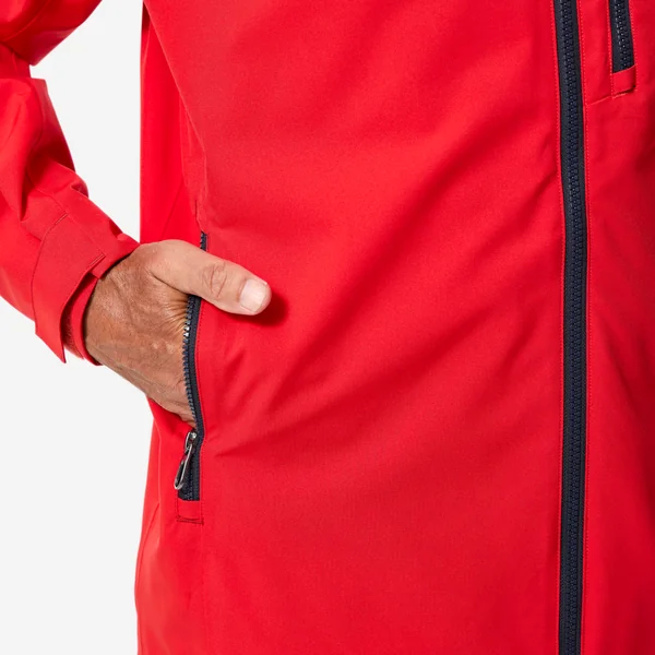 Veste de voile imperméable coupe vent homme Sailing 500 rouge