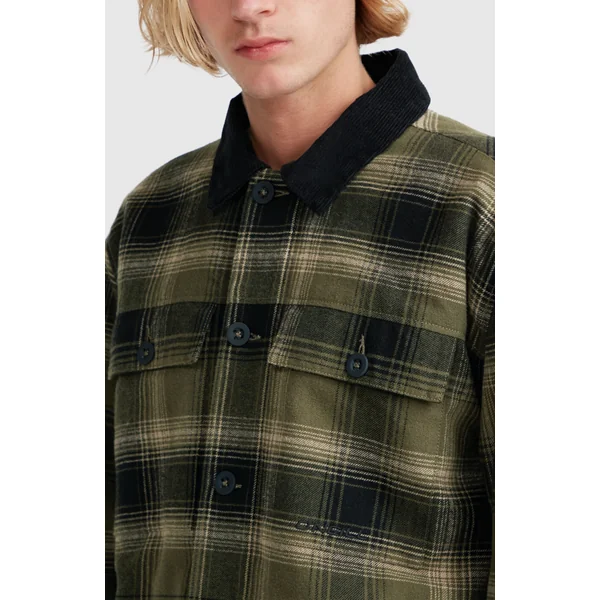 Veste doublée en polaire | Green Check Small