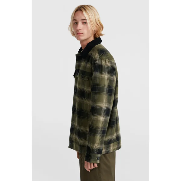 Veste doublée en polaire | Green Check Small