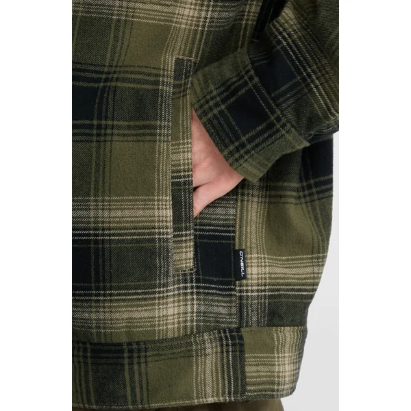 Veste doublée en polaire | Green Check Small