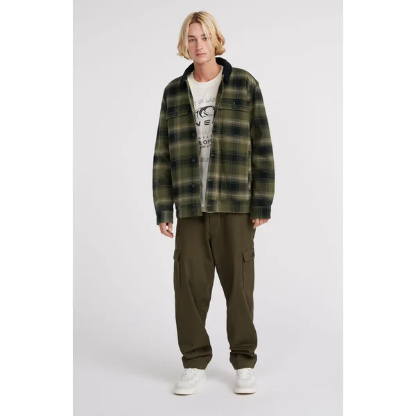 Veste doublée en polaire | Green Check Small