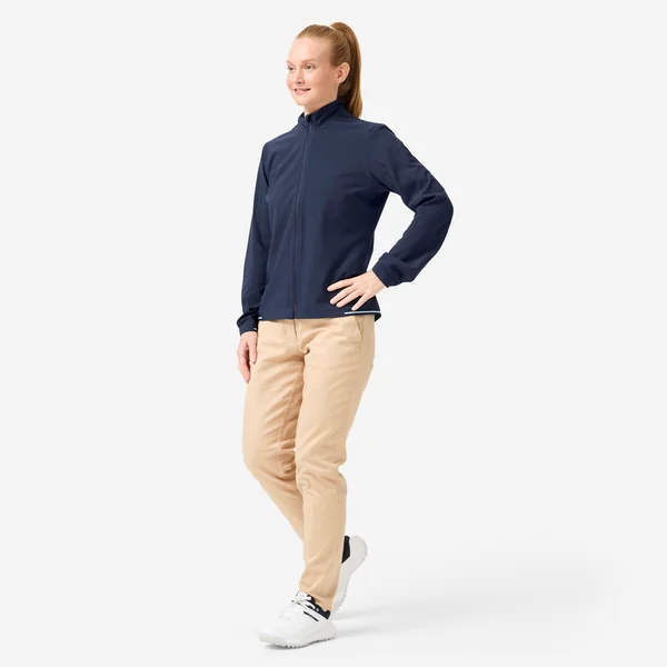 Veste golf coupe-vent déperlant femme - rw500 bleu marine