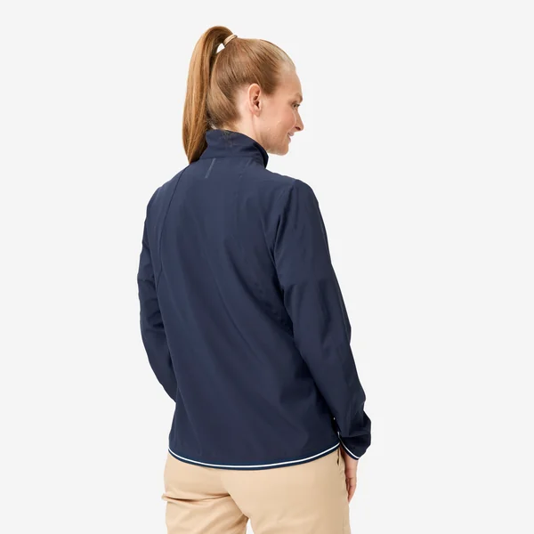 Veste golf coupe-vent déperlant femme - rw500 bleu marine