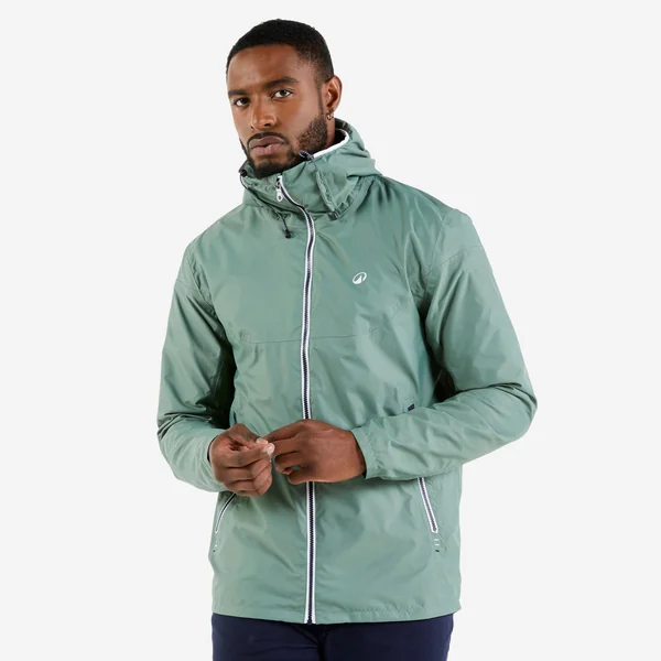 Veste imperméable et coupe vent de voile homme, 100 kaki