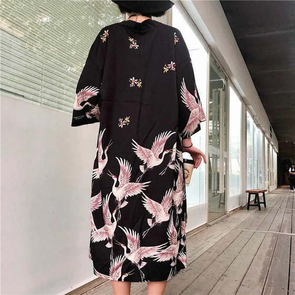 Veste Kimono Longue Japonaise