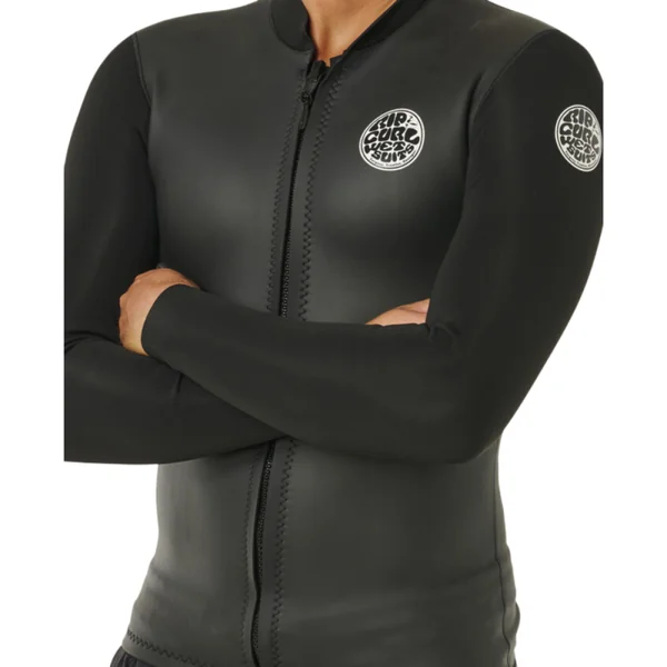 Veste Néoprène RIP CURL DAWN PATROL LS 1.5mm Front Zip Noir