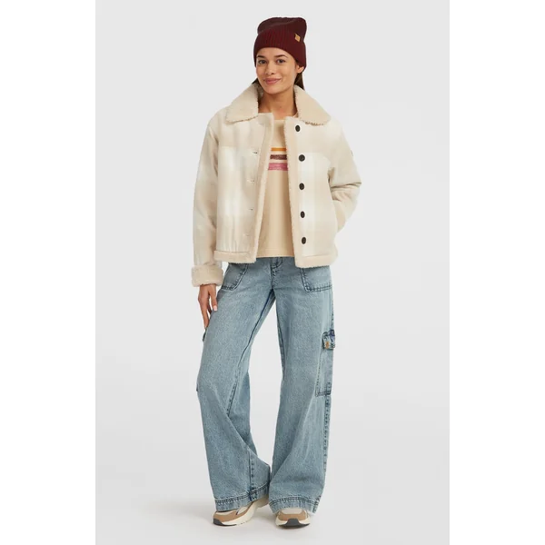 Veste O'Riginals doublée en polaire | Beige Check