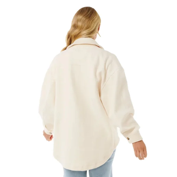 Veste sans capuche femme rip curl high tide fleece blanc