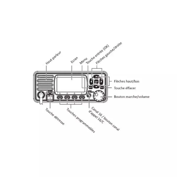 VHF Fixe WP250 - ORANGEMARINE