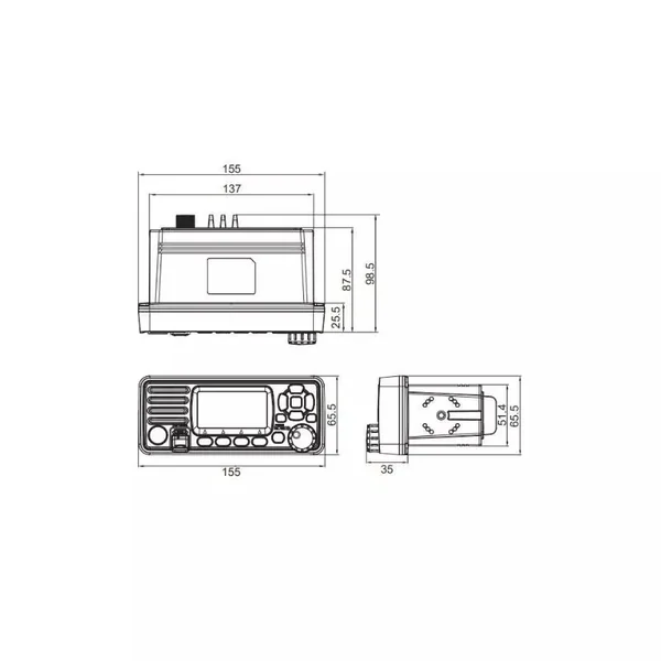 VHF Fixe WP250 - ORANGEMARINE