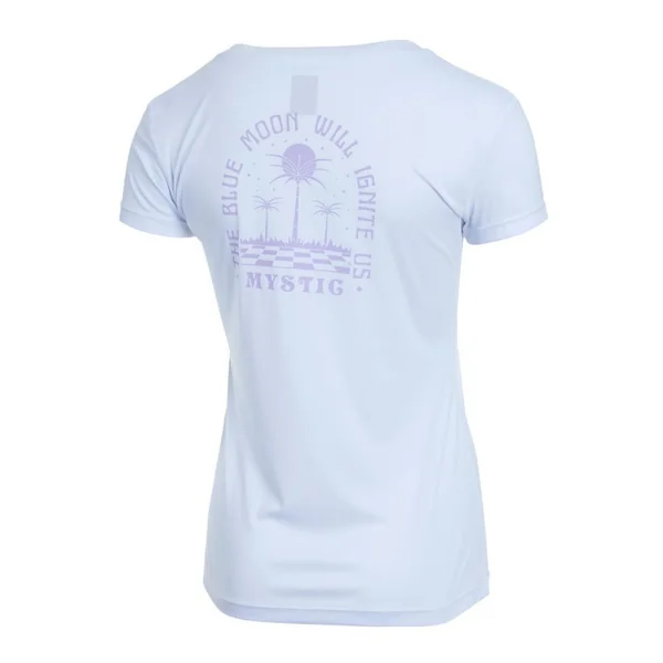 Wetshirt Femme Mystic Ignite manches courtes blanc