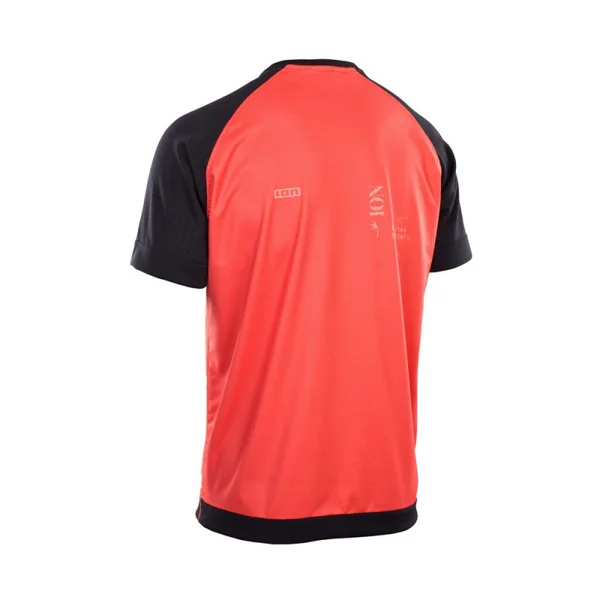 WETSHIRT ION MANCHES COURTES ROUGE/NOIR